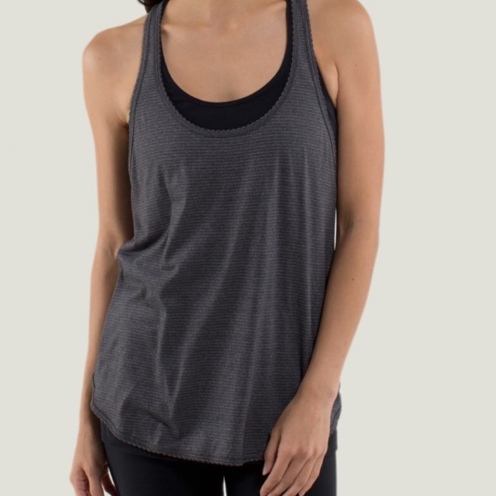 Lululemon 105 F Singlet in Heathered Dark Grey